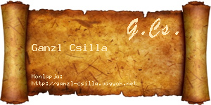 Ganzl Csilla névjegykártya